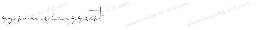 signpainer housescript字体转换
